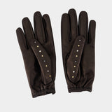 Gants - Versace - Cuir - Noir
