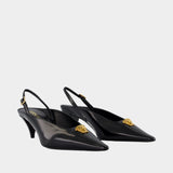 Escarpins T.55 - Versace - Cuir - Noir