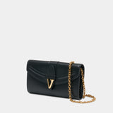 Wallet On Chain - Versace - Cuir - Noir