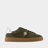 Sneakers Biggie Accessories - Versace - Cuir - Kaki