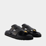 Sandales - Versace - Cuir - Noir