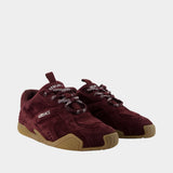 Sneakers - Versace - Cuir - Bordeaux