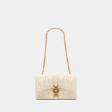 Sac À Bandoulière Kleio Mini - Versace - Cuir - Beige