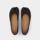 Ballerines Tabi en Cuir Noir
