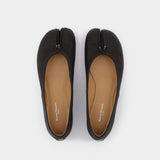 Ballerines Tabi en Cuir Noir