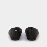 Ballerines Tabi en Cuir Noir