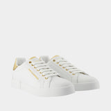 Sneakers Bassa - Dolce&Gabbana - Cuir - Blanc