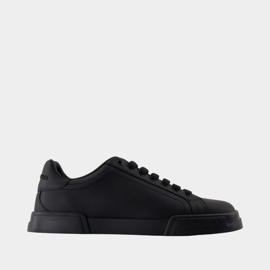 Sneakers Port.light Strobel - Dolce&Gabbana - Cuir - Noir