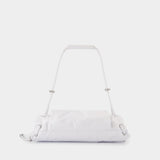 Sac Porté Épaule Scrunch D Small - DIESEL - Cuir - Blanc