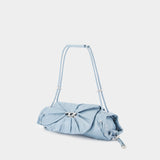 Sac Porté Épaule Scrunch D Small - DIESEL - Cuir - Bleu