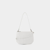 Sac Porté Épaule 1DR Twin - DIESEL - Cuir - Blanc