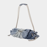 Sac Porté Épaule Scrunch-D Small - DIESEL - Coton - Bleu