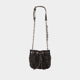 Sac À Main Charm-D Small - DIESEL - Coton - Gris