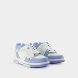 Sneakers Out Of Office - OFF WHITE - Cuir - Bleu