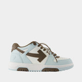 Sneakers Out Of Office - OFF WHITE - Cuir - Bleu