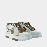 Sneakers Out Of Office - OFF WHITE - Cuir - Bleu