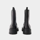 Bottines Alia - Versace - Cuir - Noir
