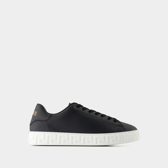 Sneakers - Versace - Cuir - Noir