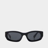 Lunettes De Soleil 0mu B04s - Miu Miu - Acétate - Noir