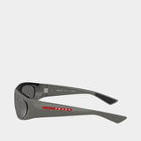 Lunettes De Soleil 0ps B03s - Prada - Acétate - Gris