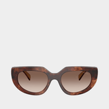 Lunettes De Soleil 0pr D02s - Prada - Acétate - Marron