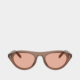 Lunettes De Soleil 0pr B15s - Prada - Acétate - Marron
