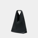 Sac Porté Épaule Japanese Media - MM6 Maison Margiela - Cuir - Noir