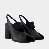 Sandales - MM6 Maison Margiela - Cuir - Noir