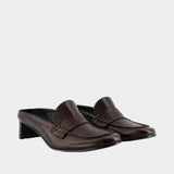 Mules - MM6 Maison Margiela - Cuir - Marron