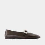Ballerines Georgia - Giuseppe Zanotti - Cuir - Marron