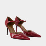 Escarpins Raquel 85 - Giuseppe Zanotti - Cuir - Rouge