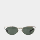 Lunettes De Soleil Sl 862 - Saint Laurent - Métal - Argenté