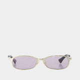 Lunettes De Soleil Sl 934 Mia - Saint Laurent - Métal - Doré