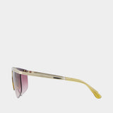 Lunettes De Soleil Ch0415s - Chloé - Métal - Doré