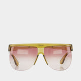 Lunettes De Soleil Ch0416s - Chloé - Synthétique - Vert