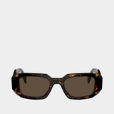 Lunettes De Soleil 0pr 17ws - Prada - Acétate - Marron