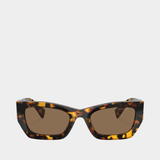 Lunettes De Soleil 0mu 09ws - Miu Miu - Acétate - Marron