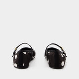 Ballerines - Dolce&Gabbana - Coton - Noir/Blanc