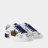 Sneakers Bassa - Dolce&Gabbana - Cuir - Multi