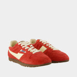 Sneakers Windspin Low - Autry - Cuir - Rouge