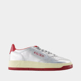 Sneakers Medalist - Autry - Cuir - Argenté