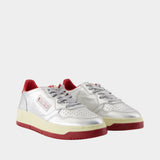 Sneakers Medalist - Autry - Cuir - Argenté