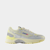 Sneakers Hyperway Low - Autry - Nylon - Argenté/Vert