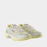 Sneakers Hyperway Low - Autry - Nylon - Argenté/Vert