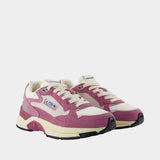 Sneakers Hyperway Low - Autry - Cuir - Violet