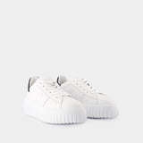 Sneakers H-Stripes - Hogan - Cuir - Blanc