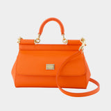 Sac À Bandoulière Sicily - Dolce&Gabbana - Cuir - Orange
