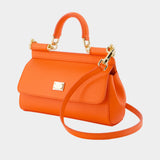 Sac À Bandoulière Sicily - Dolce&Gabbana - Cuir - Orange