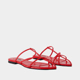 Sandales - Jil Sander - Cuir - Rouge