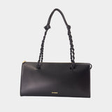 Sac Porté Épaule Tangle Tent - Jil Sander - Cuir - Noir